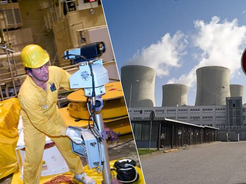 Archiefbeeld. Onderhoudswerk aan een van de reactoren van de kerncentrale van Temelín. / De nucleaire site in Tsjechië. (17/05/13)