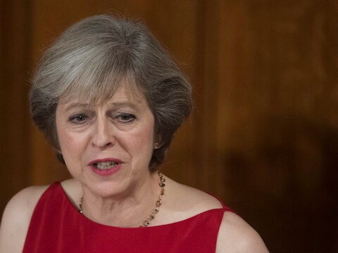 De Britse premier Theresa May.