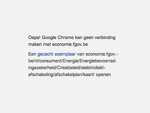 De websites van FOD Economie waren onbereikbaar.