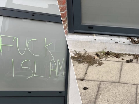 Vandalen zetten ‘Fuck Islam’ op moskee in Schelle en leggen uitwerpselen voor de deur: “We maken ons zorgen over de veiligheid”