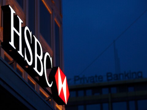 Een HSBC-kantoor in Genève