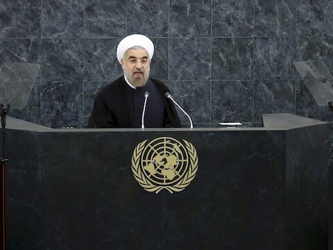 De Iraanse president Hassan Rohani.