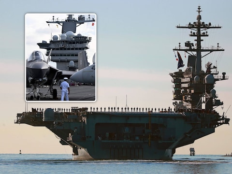 Vliegdekschip USS Abraham Lincoln Inzet: USS George Washington. 