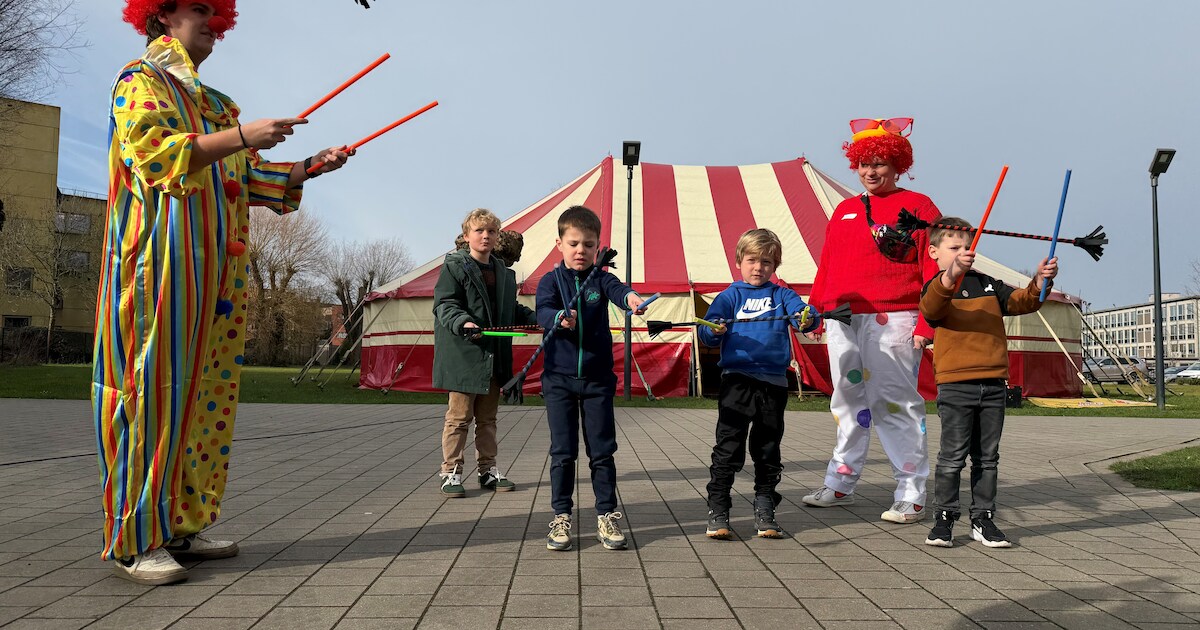 Circusplezier op Hogeschool PXL: studenten toveren campus om tot speelparadijs voor jonge kinderen
