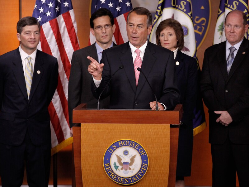 Speaker of the House John Boehner besloot de stemming uit te stellen.