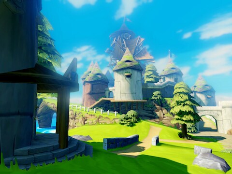 Een screenshot uit een vroege versie van de nieuwe 'Zelda'.