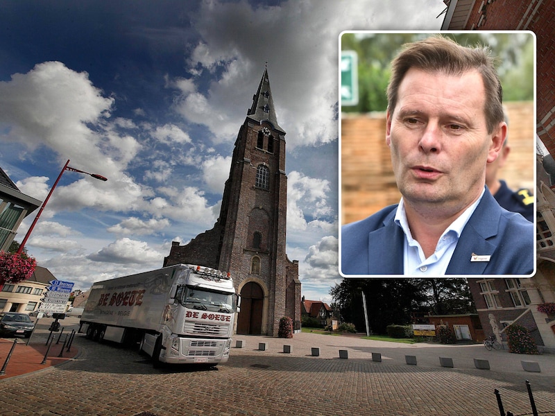 Het West-Vlaamse Ruiselede werd woensdagavond opgeschrikt door een kleine aardbeving. Inzet: Lieven Huys (cd&v), de burgemeester van Wingene, schrok woensdagavond zelf even op door een raar geluid.