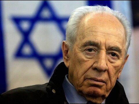 De Israëlische president Shimon Peres.