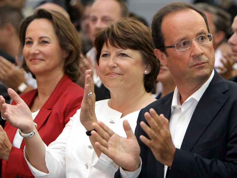 Ségolène Royal, Martine Aubry en Francois Hollande.
