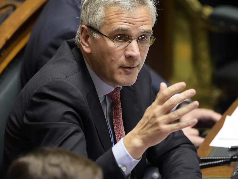 Minister van Werk, Economie en Consumentenzaken Kris Peeters (CD&amp;V) op een plenaire zitting in de Kamer.