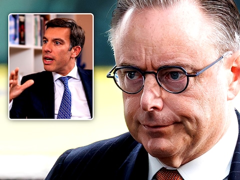 Voka-topman Frank Beckx (inzet) trekt aan de alarmbel en vraagt dat de regering-De Wever een indexsprong van 2 procent doorvoert.