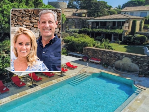 Ellen Callebout en Gert Verhulst ontvangen in ‘Maison Verhulst’ enkele BV’s in hun villa in Saint-Tropez.