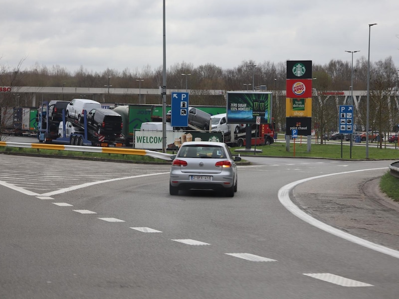Het incident deed zich voor ter hoogte van de snelwegparking in Heverlee.