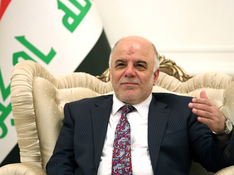 Iraakse premier Haidar al-Abadi.