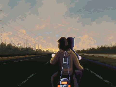 De pixelgraphics in 'Norco' zijn messcherp, maar de makers gaven ze ook een vaalbruine kleur mee.