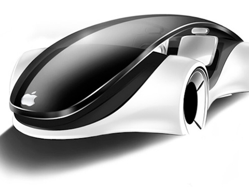 Project Titan. Een concepttekening van de Apple-auto.
