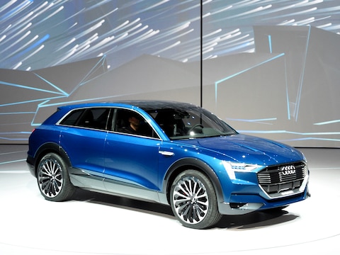 De Audi e-tron quattro, het conceptmodel achter de Q6, werd in september voorgesteld in Frankfurt.