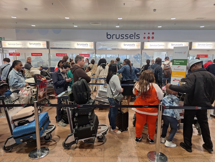Cyberaanval Brussels Airport : geen vluchten van Brussels Airlines  geannuleerd - langeafstandvluchten lopen vertraging op | Zaventem | hln.be
