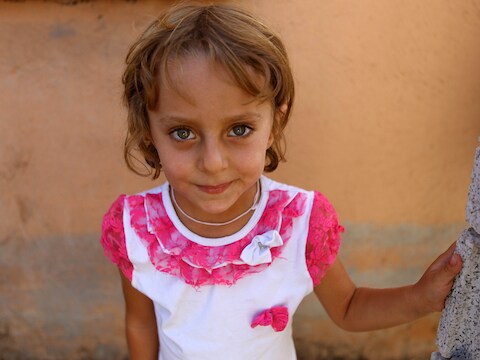 Iraakse Yezidi vluchtelinge.
