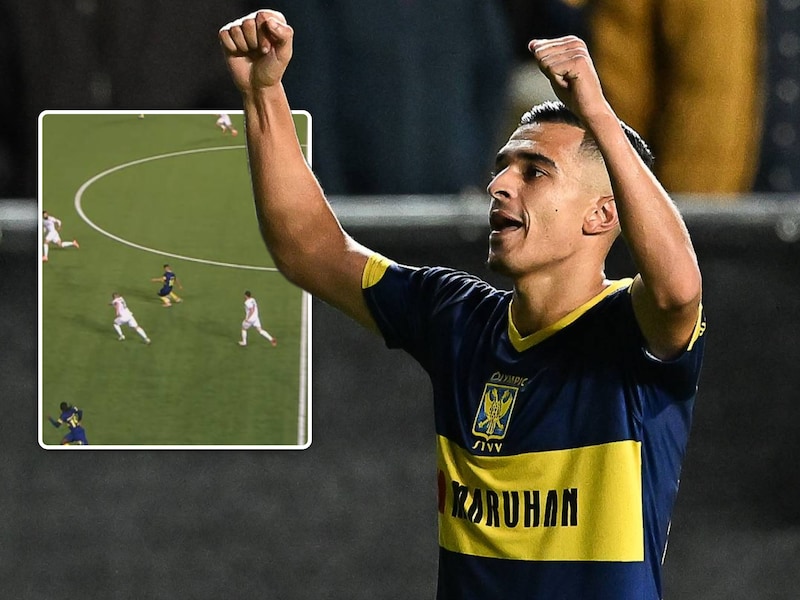 Met een wereldgoal van Ilias Sebaoui: STVV pakt eerste zege ooit in Europese groepsfase tegen het nietige Iberia