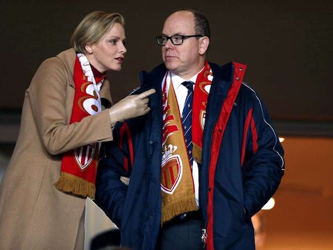 Prinses Charlène en Prins Albert van Monaco.