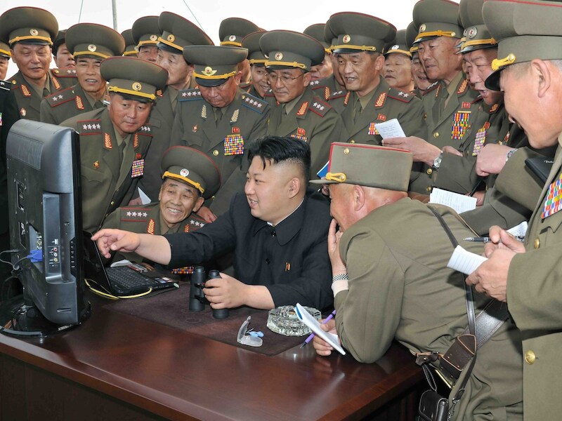 De Noord-Koreaanse leider Kim Jong-un.