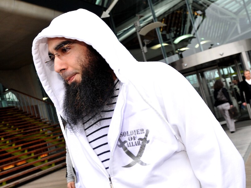 Sharia4Belgium-kopstuk Fouad Belkacem in 2013, vóór zijn arrestatie.
