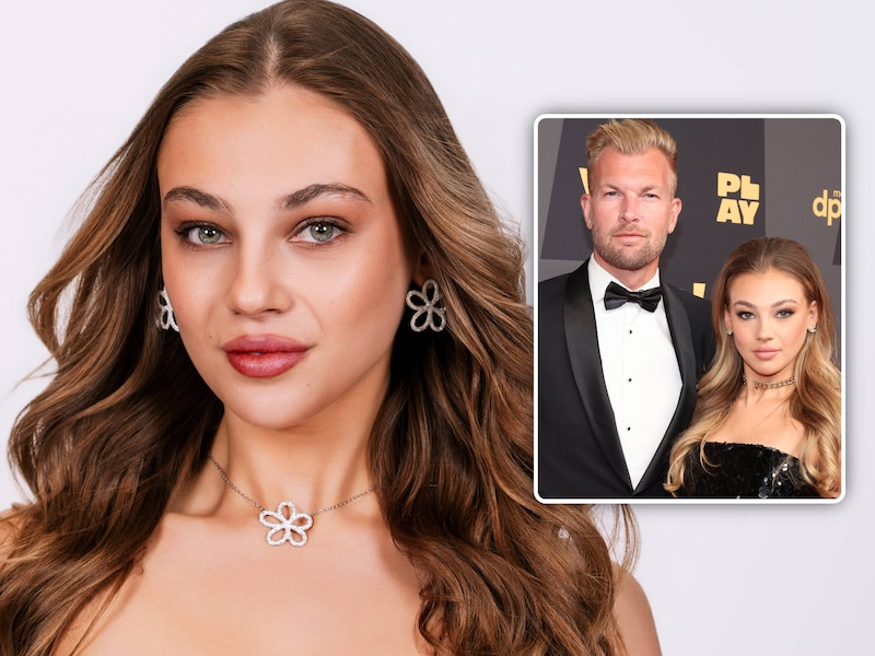Valentine Besard, kandidate Miss Belgium 2027, met Ruben Van Gucht. 