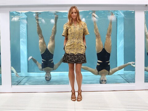 Stella McCartney stelt haar collectie voor Adidas voor.