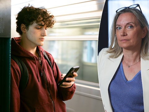 Links: illustratiebeeld. Rechts: echtscheidingsadvocate Claudia Van de Velde.