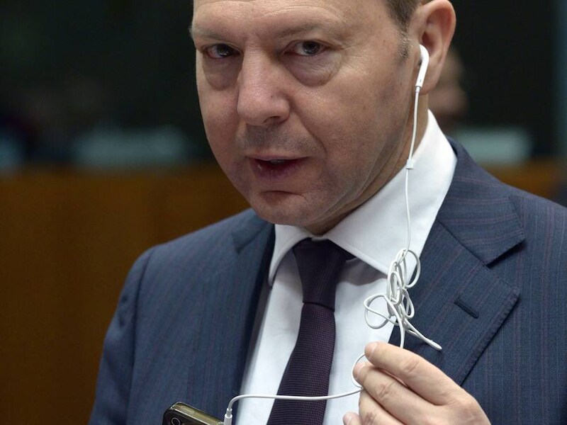 De Griekse minister van Financiën Yannis Stournaras.