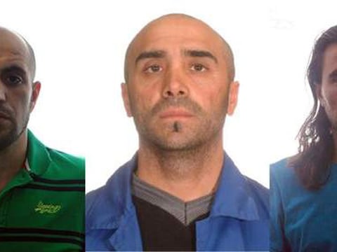 De drie gearresteerde al-Qaida-leden. © afp.