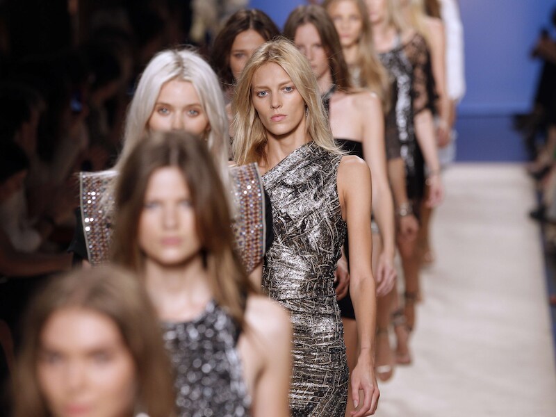 Modellen tijdens een van Isabel Marant's eigen modeshows.