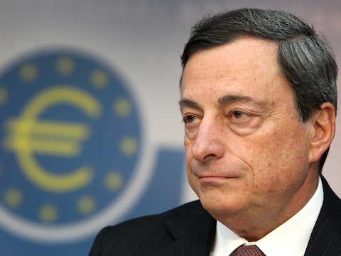 Mario Draghi, voorzitter van de Europese Centrale Bank.
