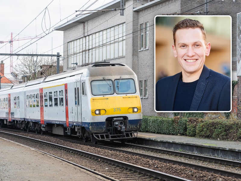 De NMBS ondervindt hinder door storm Austen (inzet: Dimitri Temmerman, woordvoerder bij NMBS).