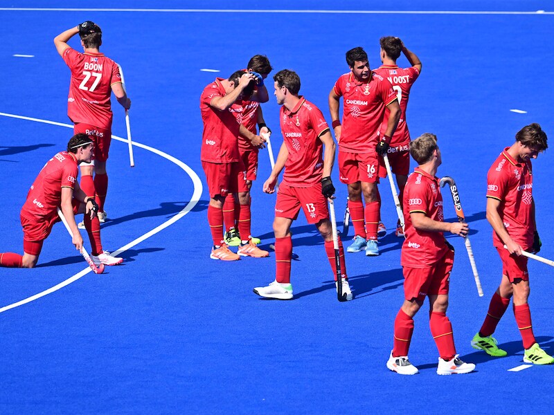 Bijzonder pijnlijk: Red Lions verliezen laatste poulematch tegen Spanje en zijn nu al uitgeschakeld op EK hockey