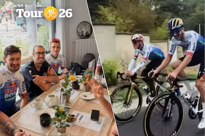 Stilte voor de storm (en het eindpodium): Remco Evenepoel en co genieten van koffieritje en leven ontspannen toe naar slotetappe
