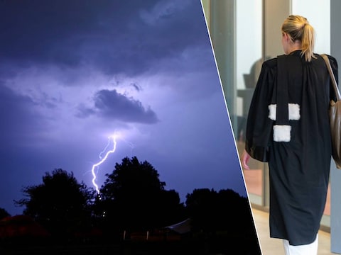 Het onweerde toen de man in de weide terechtkwam in Oosterzele.