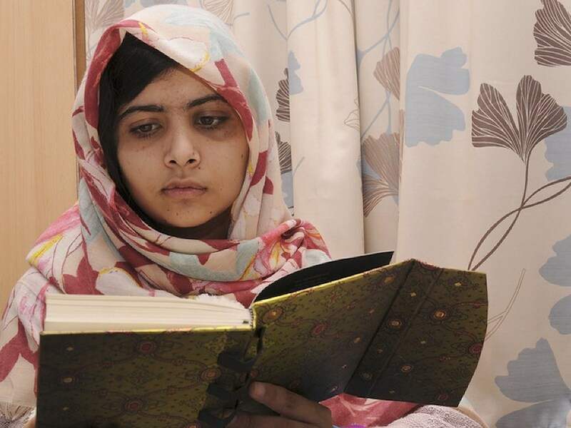 Het dappere meisje voert haar strijd voor onderwijs voor meisjes in Pakistan.