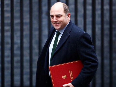 De Britse minister van Defensie Ben Wallace.