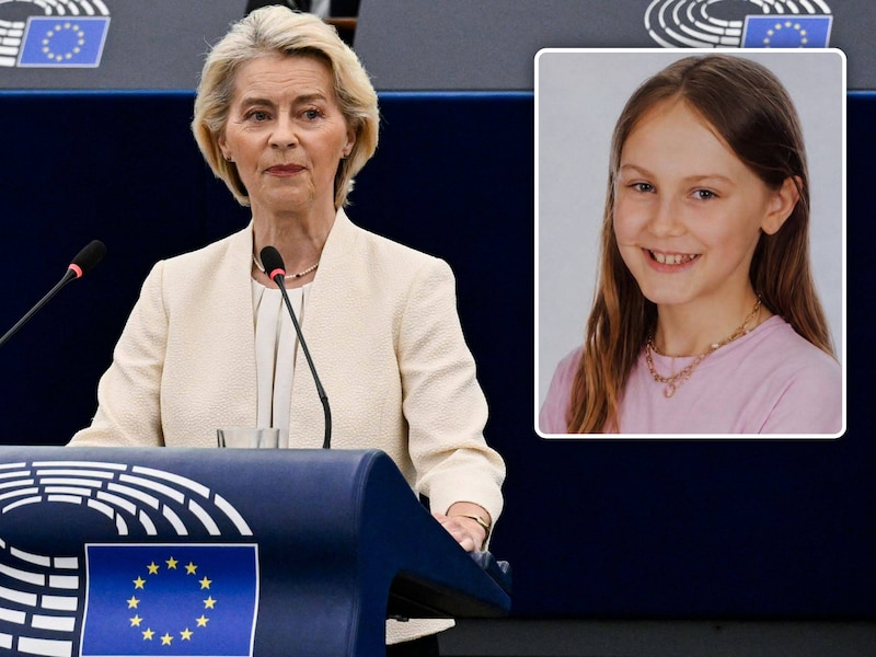 Ursula von der Leyen verwees naar Oléa (14) uit Flémalle.