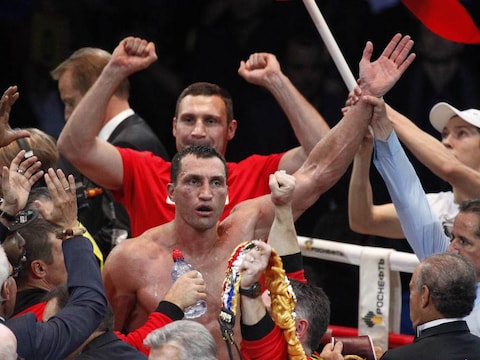 Vitali boven zijn broer Vladimir. Beiden schopten ze het tot wereldkampioen.