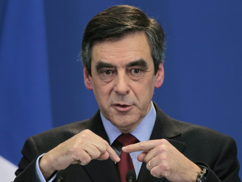De Franse premier Fraçois Fillon.