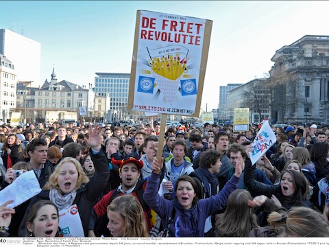 Op 17 februari vond er al eens een "frietrevolutie" plaats.