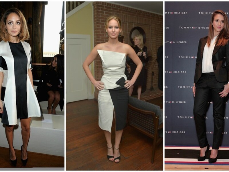 Nicole Richie, Jennifer Lawrence en Jessica Alba.