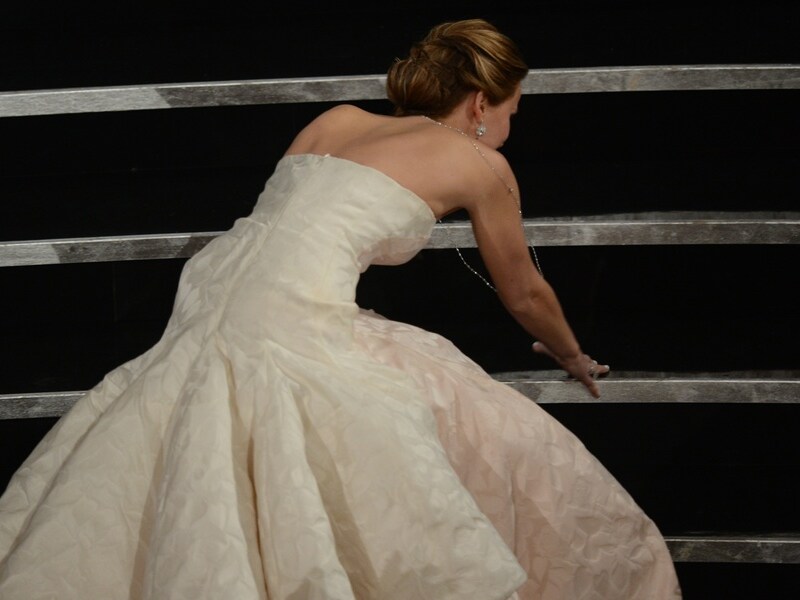 De gestruikelde Jennifer Lawrence.