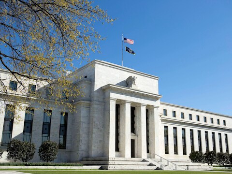 Het hoofdgebouw van de Amerikaanse Federal Reserve.