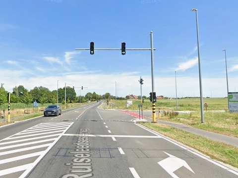 Verkeerslicht Ruiseleedsesteenweg wordt aangepast