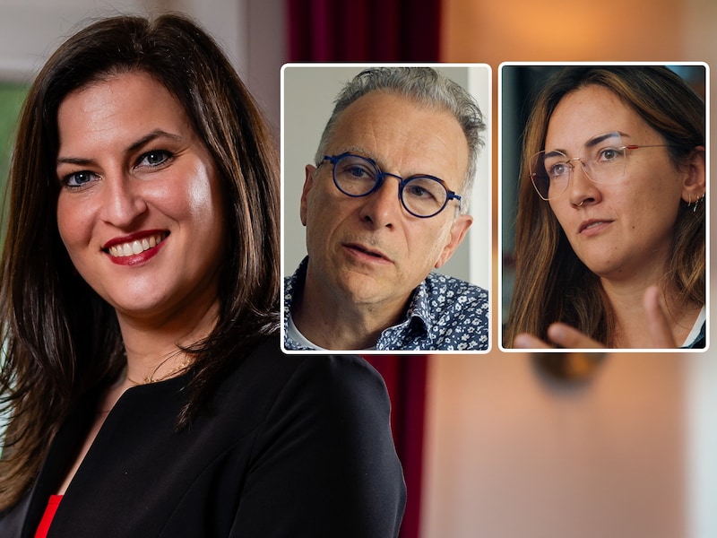 Seksuologe Chloé De Bie, gezinstherapeut Peter Rober en psychotherapeut Charlotte Häsler.