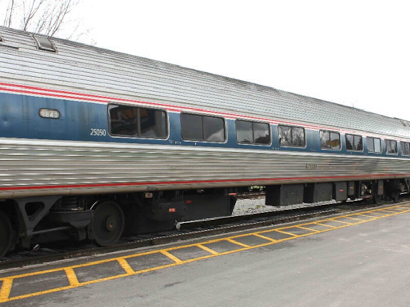 De Amtrak-trein tussen Toronto en New York.